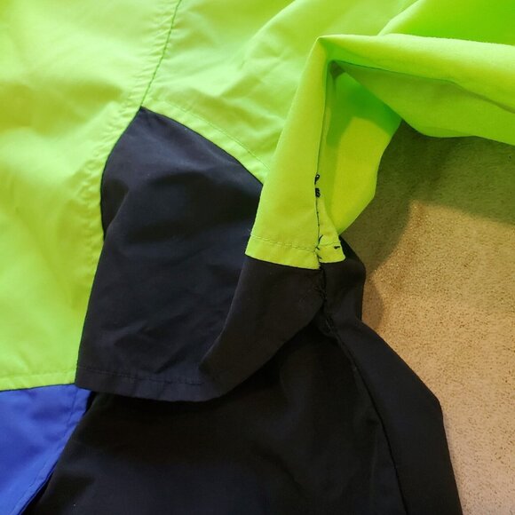 Woolrich Men's S Jacket Anorak 1/2 Zip Windbreaker Pullover VTG 90s Neon Green - Picture 8 of 10